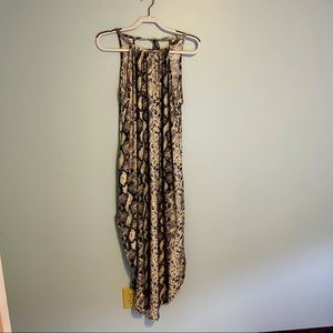 Woman Casual Summer Dress Animal Print Size L